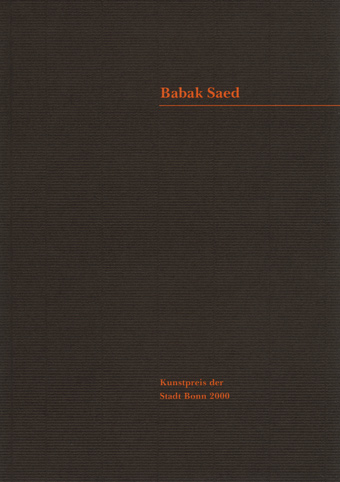 Babak Saed_Kunstpreis der Stadt Bonn 2000
